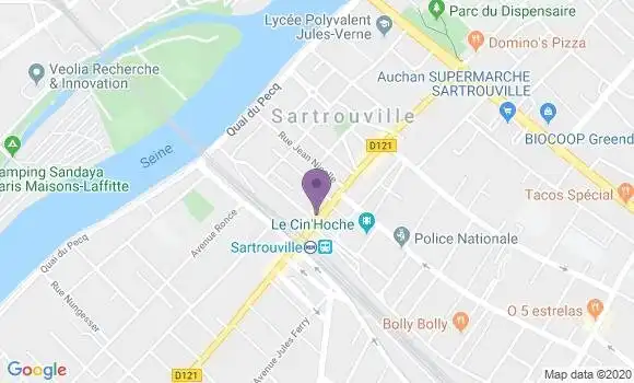 Localisation Crédit Agricole Agence de Sartrouville
