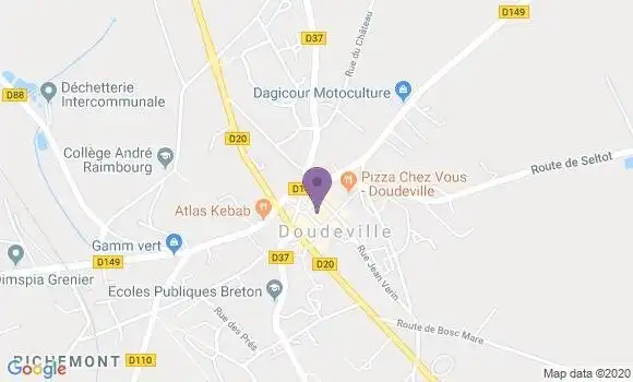 Localisation Crédit Agricole Agence de Doudeville
