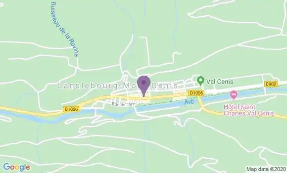 Localisation Crédit Agricole Agence de Lanslebourg Mont Cenis