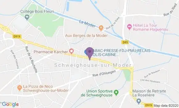 Localisation Crédit Agricole Agence de Schweighouse sur Moder