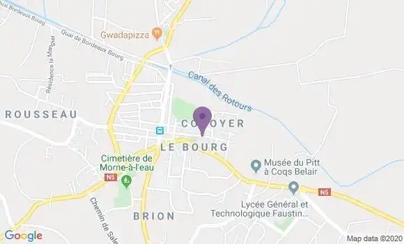 Localisation Crédit Agricole Agence de Pointe à Pitre René Boisneuf