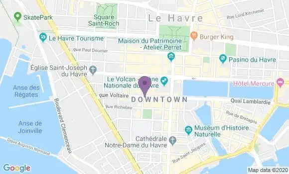 Localisation LCL Agence de Le Havre Gambetta