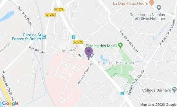 Localisation Crédit Agricole Agence de Saint Egrève