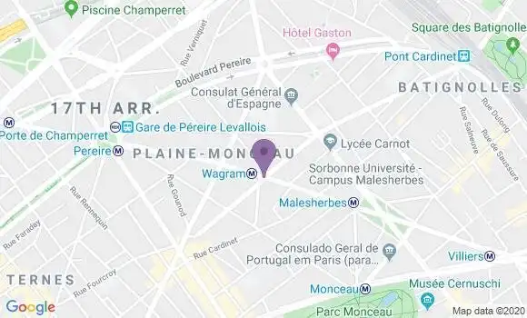 Localisation LCL Agence de Paris Wagram