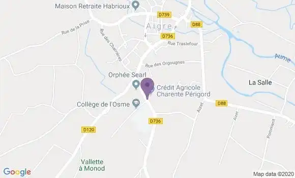 Localisation Crédit Agricole Agence d