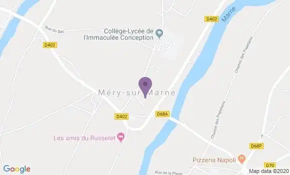 Localisation Crédit Agricole Agence de Bussières