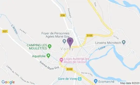 Localisation Crédit Agricole Agence de La Roche des Arnauds