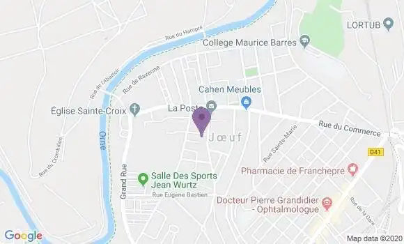 Localisation Crédit Agricole Agence de Joeuf