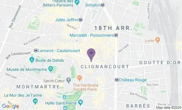 Localisation Crédit Agricole Agence de Paris Custine