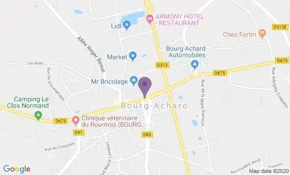 Localisation LCL Agence de Bourg Achard