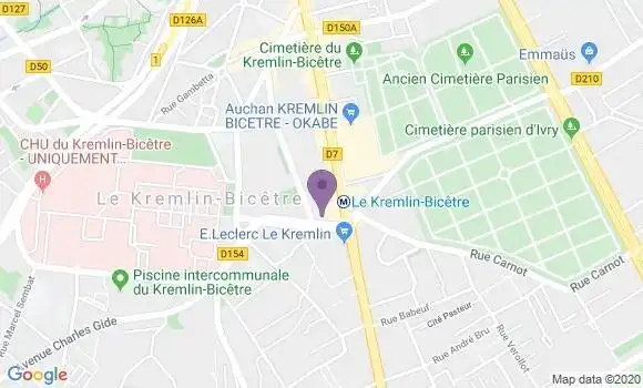 Localisation Crédit Agricole Agence de Le Kremlin Bicêtre