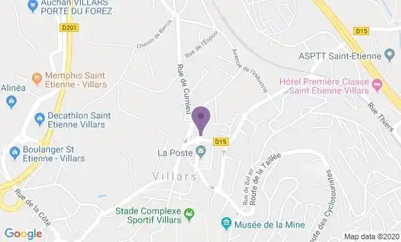 Localisation Crédit Agricole Agence de Villars