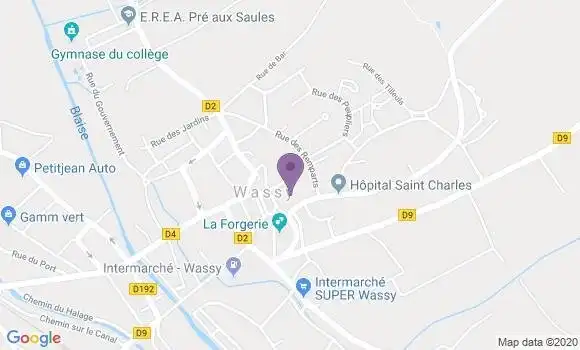 Localisation Crédit Agricole Agence de Wassy