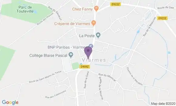Localisation LCL Agence de Viarmes