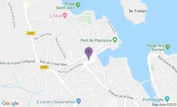 Localisation Crédit Agricole Agence de Treboul