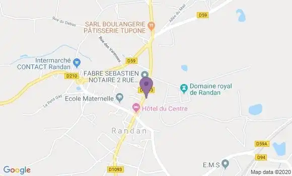 Localisation Crédit Agricole Agence de Randan