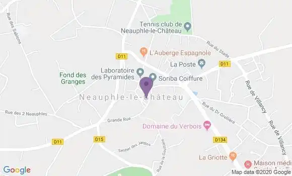 Localisation Crédit Agricole Agence de Neauphle le Château