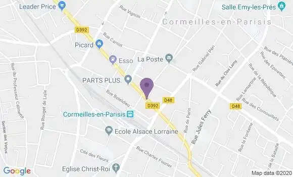 Localisation Crédit Agricole Agence de Cormeilles en Parisis
