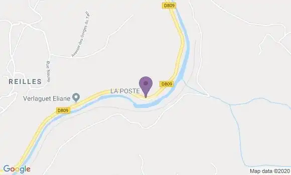 Localisation Crédit Agricole Agence de La Canourgue