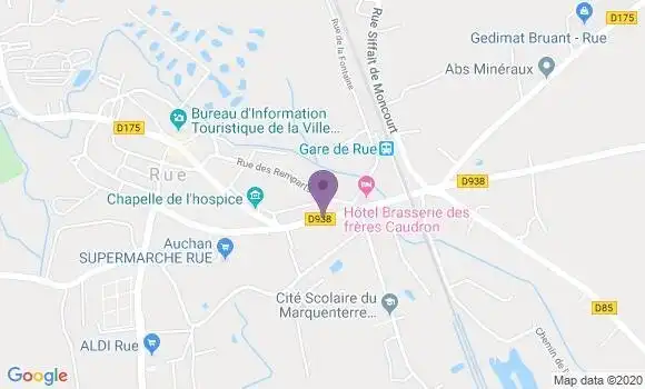 Localisation Crédit Agricole Agence de Rue