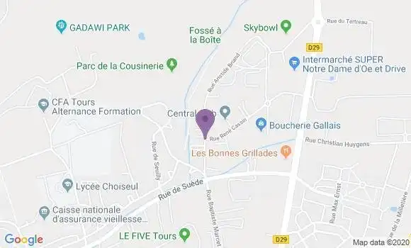 Localisation Crédit Agricole Agence de Saint Cyr