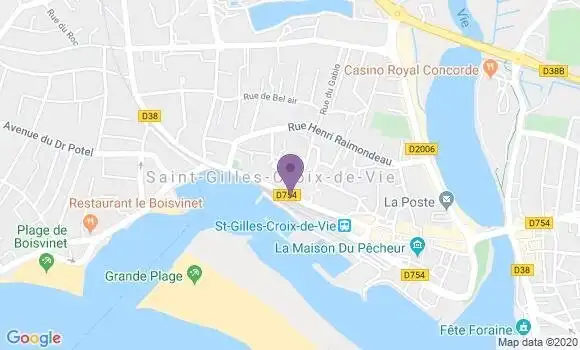 Localisation LCL Agence de Saint Gilles Croix de Vie