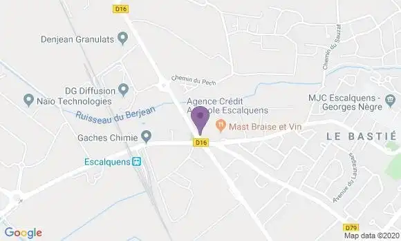 Localisation Crédit Agricole Agence d