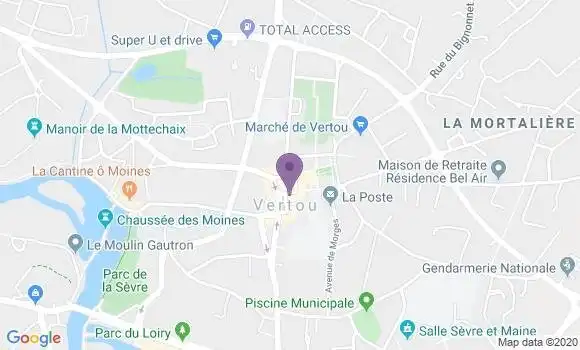 Localisation LCL Agence de Vertou