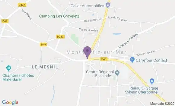Localisation Crédit Agricole Agence de Montmartin sur Mer