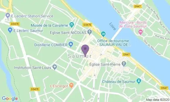 Localisation Crédit Agricole Agence de Saumur Banque Privée