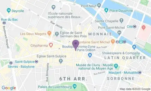 Localisation Crédit Agricole Agence de Paris Saint Germain