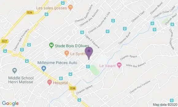 Localisation Crédit Agricole Agence de Saint Pierre Isautier