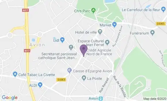 Localisation Crédit Agricole Agence d
