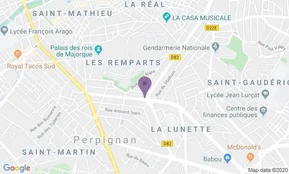 Localisation LCL Agence de Perpignan Croix Rouge