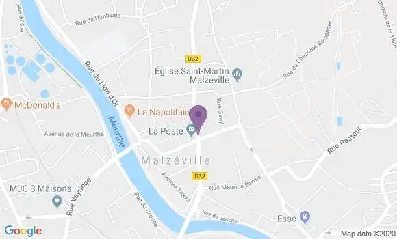 Localisation Crédit Agricole Agence de Malzeville