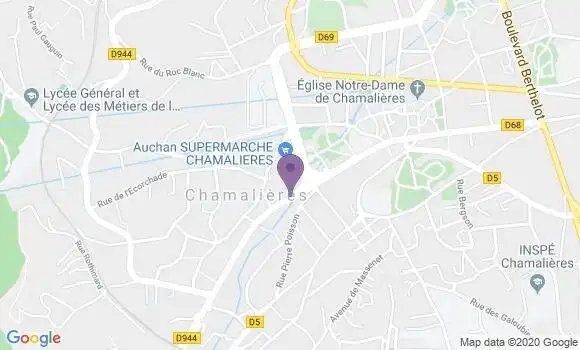 Localisation LCL Agence de Chamalières