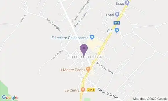 Localisation Crédit Agricole Agence de Ghisonaccia