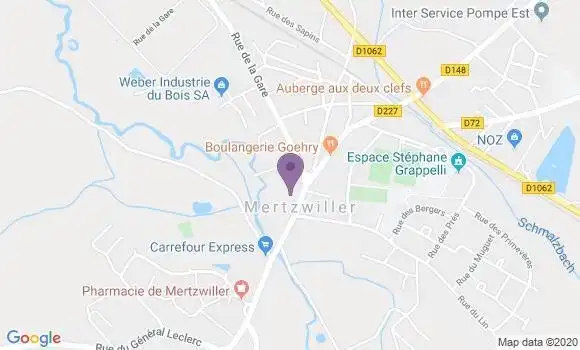 Localisation Crédit Agricole Agence de Mertzwiller