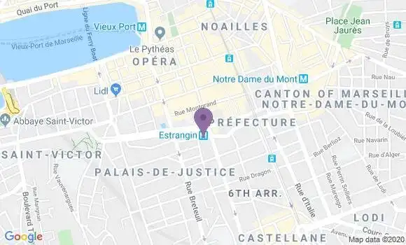 Localisation LCL Agence de Marseille Paradis