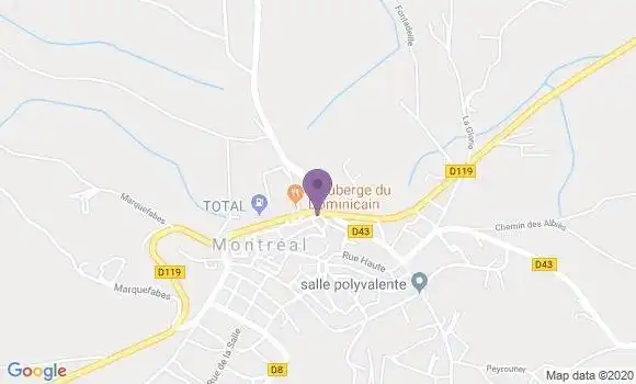 Localisation Crédit Agricole Agence de Montréal