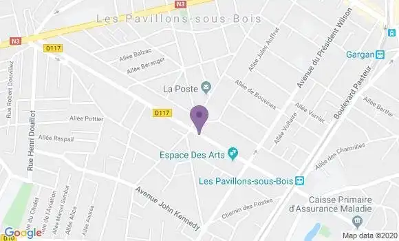 Localisation LCL Agence de Les Pavillons sous Bois Mairie