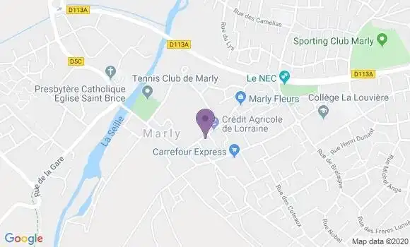 Localisation Crédit Agricole Agence de Marly