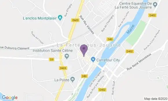 Localisation LCL Agence de La Ferté sous Jouarre
