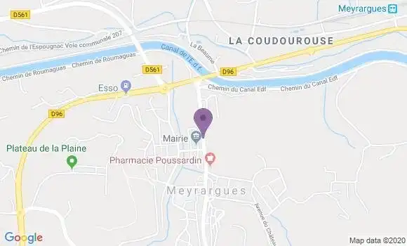 Localisation Crédit Agricole Agence de Meyrargues