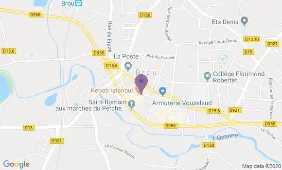 Localisation Crédit Agricole Agence de Brou