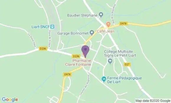 Localisation Crédit Agricole Agence de Liart