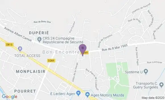 Localisation Crédit Agricole Agence d