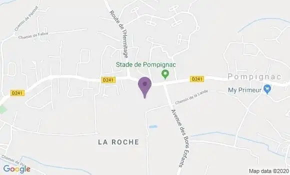 Localisation Crédit Agricole Agence de Bourg sur Gironde