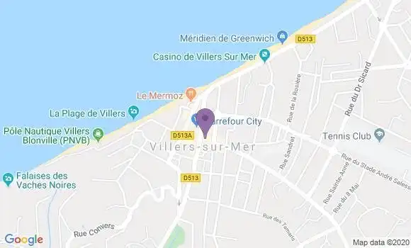 Localisation Crédit Agricole Agence de Villers sur Mer