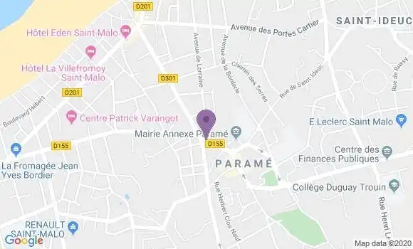 Localisation Crédit Agricole Agence de Saint Malo Parame